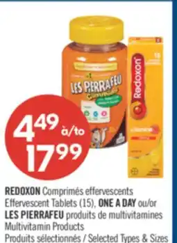 Pharmaprix REDOXON Effervescent Tablets (15), ONE A DAY or Multivitamin Products offer