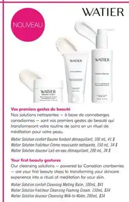 Pharmaprix Watier Solution fraîcheur Cleansing Foaming Cream offer