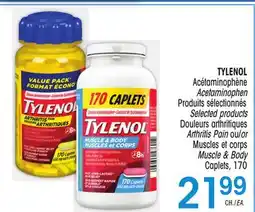Uniprix TYLENOL Acétaminophène/Acetaminophen, Douleurs arthritiques/Arthritis Pain ou/or Muscles et corps/Muscle & Body offer