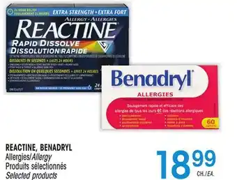 Uniprix REACTINE, BENADRYL Allergies/Allergy offer