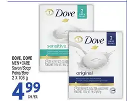 Uniprix DOVE, DOVE MEN+CARE Savon/Soap, Pains/Bars offer