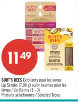 Pharmaprix BURT'S BEES Lip Scrubs (7,08 g) or Lip Balms (1 - 3) offer