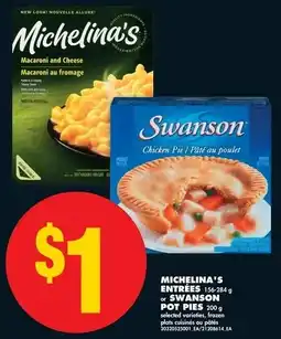 No Frills Swanson pot pies offer