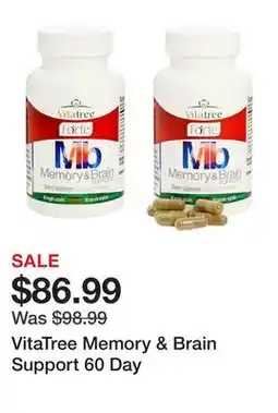 TSC Stores VitaTree Memory & Brain Support 60 Day offer