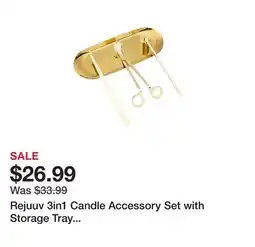 TSC Stores Rejuuv 3in1 Candle Accessory Set with Storage Tray Plate,Trimmer,Snuffer,Dipper offer