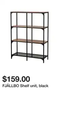 IKEA FJÄLLBO Shelf unit, black offer