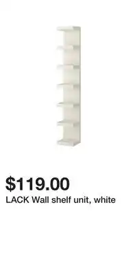 IKEA LACK Wall shelf unit, white offer
