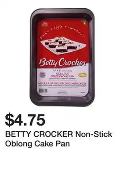 Dollarama BETTY CROCKER Non-Stick Oblong Cake Pan offer
