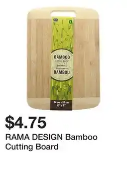 Dollarama RAMA DESIGN Bamboo Cutting Board offer