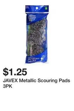 Dollarama JAVEX Metallic Scouring Pads 3PK offer