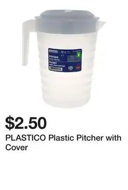 Dollarama PLASTICO Plastic Pitcher with Cover offer