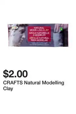 Dollarama CRAFTS Natural Modelling Clay offer