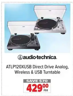 2001 Audio Video Audio-Technica Direct Drive Analog, Wireless & USB Turntable offer