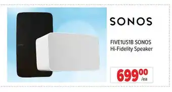 2001 Audio Video SONOS Hi-Fidelity Speaker offer