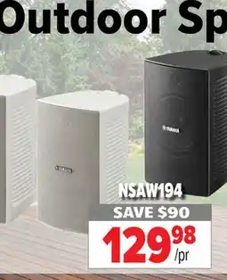 2001 Audio Video OUTDOOR SPEAKERS BLACK 1PR offer