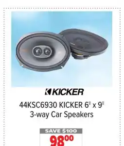 2001 Audio Video KICKER 6 x 9 3-way Car Speakers offer