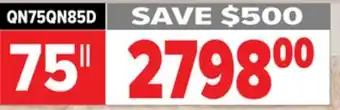 2001 Audio Video SAMSUNG 75 Neo QLED 4K TV offer