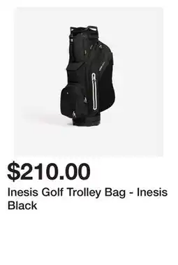 Decathlon Inesis Golf Trolley Bag - Inesis Black offer