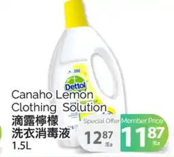 T&T Supermarket CANAHO LEMON CLOTHING SOLUTION, 1.5L offer