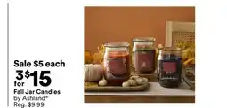 Michaels Fall Jar Candles by Ashland offer