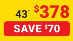 Visions Electronics Samsung DU6900 Smart TV 43 offer