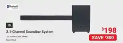 Visions Electronics JBL 2.1-Channel Soundbar System offer