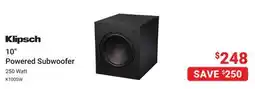 Visions Electronics Klipsch 10 Powered Subwoofer offer