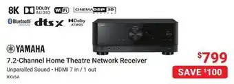 Visions Electronics YAMAHA 7.2-Channel Home Theatre Network Receiver offer