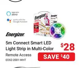 Visions Electronics Energizer 5m Connect Smart LED Light Strip in Multi-Color offer