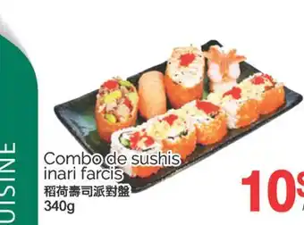 T&T Supermarket COMBO DE SUSHIS INARI FARCIS, 340G offer