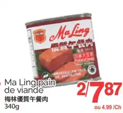 T&T Supermarket MA LING PAIN DE VIANDE, 340g offer