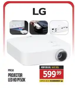 Centre Hi-Fi LG PROJECTOR LED HD PF50K offer