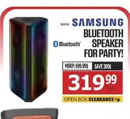 Centre Hi-Fi SAMSUNG BLUETOOTH SPEAKER FOR PARTY! offer