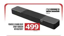 Centre Hi-Fi KLIPSCH POWERED 2.1-CHANNEL DOLBY ATMOS SOUND BAR WITH BLUETOOTH offer