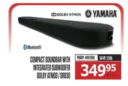 Centre Hi-Fi YAMAHA COMPACT SOUNDBAR WITH INTEGRATED SUBWOOFER DOLBY ATMOS offer