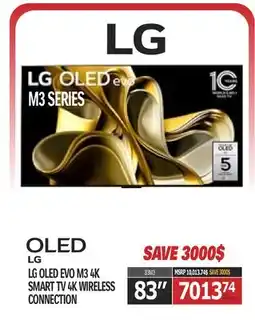 Centre Hi-Fi LG OLED EVO M3 4K SMART TV 4K WIRELESS CONNECTION offer