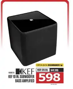 Centre Hi-Fi KEF 10 IN. SUBWOOFER BASS AMPLIFIED offer