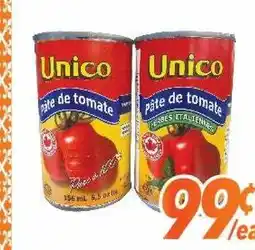Bestco Food Mart UNICO TOMATO PASTE 156 ML offer