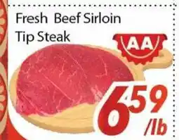 Bestco Food Mart Fresh Beef Sirloin Tip Steak offer