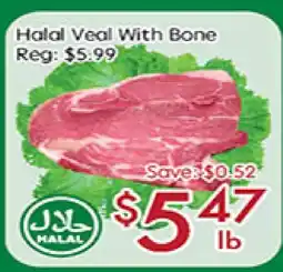 Sunny Food Mart Halal Veal with Bone offer