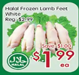 Sunny Food Mart Halal Frozen Lamb Feet White offer