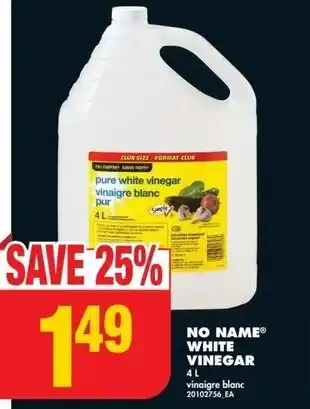 No Frills No name white vinegar offer