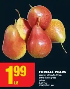 No Frills Forelle pears offer