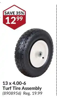 Princess Auto 13 x 4.00-6 Turf Tire Assembly offer