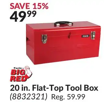 Princess Auto 20 in. Flat-Top Tool Box offer