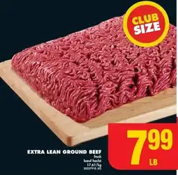 No Frills Extra lean ground beef offer