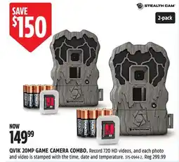 Canadian Tire STEALTH CAM QV1K 20MP GAME CAMERA COMBO offer