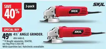 Canadian Tire SKIL 4 1⁄2˝ ANGLE GRINDER offer