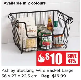 Kitchen Stuff Plus Ashley Stacking Wire Basket offer