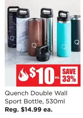 Kitchen Stuff Plus Quench Double Wall Sport Bottle offer
